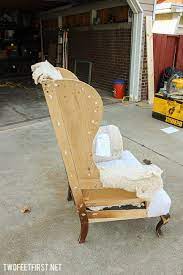 You should carefully implement the steps to ensure a long lasting and robust reupholstering of the old wingback chair. How To Reupholster Wingback Chair