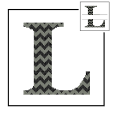 Here are a few alphabet charts to make it easy to personalize your designs. Cross Stitch Pattern Black Chevron Monogram L Initial Alphabet L Letter L Gift Home Decor House Warming Wedding Anniversary Zindagi Designs