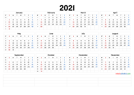 All of the days of the week, specific dates, and times are there for you. Printable 2021 Yearly Calendar Calendraex Com