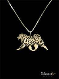 Samoyed Movement Necklace Solid Gold Etsy Samoyed Gold Solid Gold