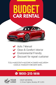 Design Created With Postermywall Car Rental Budget Car Rental Car Budget