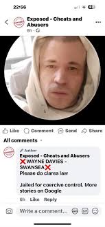 Wayne Davies Swansea/Bristol Goes by the names Jac Jones and now Dean Steel  Do Clare's Law under Wayne Davies Wayne you can keep messaging under  different name