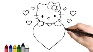 See more ideas about valentines day drawing, valentines, love quotes. How To Draw Hello Kitty For Valentine S Day Drawing For Kids Tutorial Valentines Day Drawing Hello Kitty Drawing Hello Kitty Colouring Pages