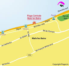 Map of dunkirk area hotels: Malo Les Bains Beach In Dunkirk Nord France Plages Tv