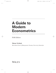 Pdf A Guide To Modern Econometrics