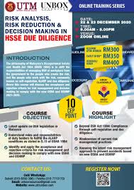 Also called malaysian malay or malay, it is spoken by over 80 the three main malaysian languages are malay, mandarin and tamil. Completed Online 10 Cep Course Risk Analysis Risk Reduction Decision Making In Hsse Due Diligence 22 23 December 2020 Zoom Online Unbox Resources Sdn Bhd