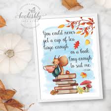 List your photo book in a few clicks and sell to a global audience via the blurb bookstore or amazon. Cs Lewis Tea And Book Quote Autumn Printable Wall Art Bookishly Ever After
