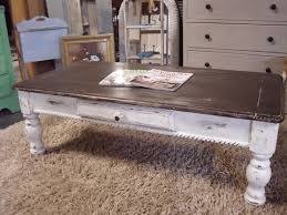 White marks on wood indicate the finish is worn or it isn't adequate enough to protect the object. Diy Distressed Coffee Table