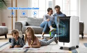 This evaporative air cooler, humidifier, and fan is versatile, lightweight and economical. Costway Evaporative Air Cooler Portable Fan Conditioner Cooling Newegg Com