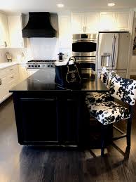 This Beautiful Black And White Kitchen With Black And White Cow Barstools Archerco Com Cowbarstools Blackand White Kitchen Chairs Black Kitchens White Kitchen