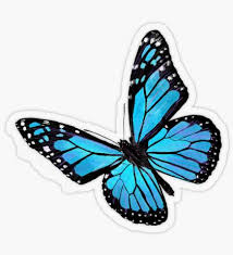 Blue Transparent Stickers Iphone Case Stickers Cool Stickers Hydroflask Stickers