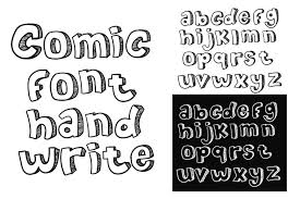 Every font is free to download! Comic Font Hand Write Doodle 135634 Handwritten Font Bundles