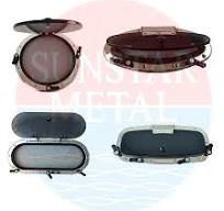 New Stainless Steel Ship Boat Porthole Portlight Windows Rectangular Mirror Polish for Marine Yacht RV Retrofit/Upgrade