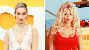 Her grandmother, helen horton, was an american actress. Lily James Channels Pamela Anderson In Baywatch Swimsuit