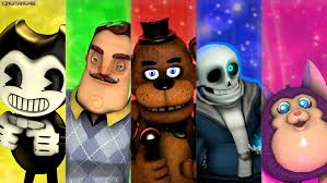 Undertale Hello Neighbor Tattletale Five Nights At Freddy S Bendy And The Ink Machine Bendy And The Ink Machine Creepy Games Scary Games