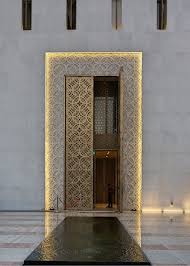 Facade Of Msheireb Mosque Qatar Mosque Architecture Islamic Architecture Mosque Design