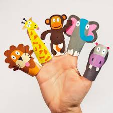 Jungle Animals Paper Finger Puppets Printable Pdf Toy