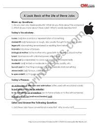 This worksheets is a transcript of cnn student news for 6th october 2009. Cnn News Listening And Discussion Steve Jobs Esl Worksheet By Alyssaanne