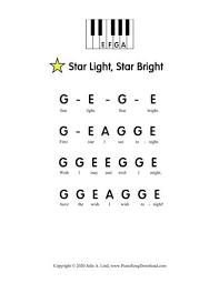 Star Light Star Bright Piano Music Easy Piano Songs Piano Songs For Beginners