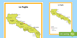 Cartina puglia detto questo il vantaggio di soggiornare in valle d'itria è certamente quello di trovarsi in una posizione centrale nella cartina geografica della puglia. La Puglia Cartina Politica Risorse Scuola Primaria