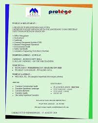 Katanya, beliau juga akan melepaskan semua jawatan lain yang disandang termasuk ahli lembaga pengarah rakyat management services sdn bhd, rakyat. Perkhidmatan Arah M Sdn Bhd Is Resume Kreatif Team Facebook