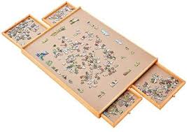 Amazon Com Jumbo Size 34 26 For Maximum 1500 Pieces Puzzles Puzzle Board Puzzle Table Puzzle In 2020 Jigsaw Puzzle Table Puzzle Table 1500 Piece Jigsaw Puzzles