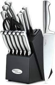 Welcome to knives from japan. Marco Almond Kya28 Knife Set 14 Pieces Japanese High Carbon Stainless Steel Cutlery Kitchen Knife Set With Hardwood Block Hollow Handle Self Sharpening Knife Block Set Black Best Gift Abyes Com