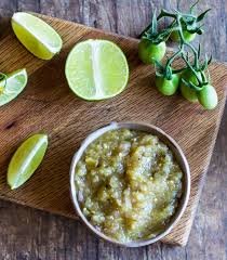 Green Tomato Salsa Verde Canning Recipe Recipe In 2020 Green Tomato Salsa Green Cherry Tomatoes Recipe Green Tomatoes