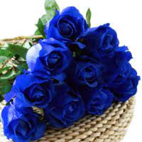 Look at the attention to detail here! Blue Artificial Flowers Wish