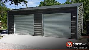You can use the myq app and open or close the door from anywhere. Two Car Garage At 21 Wide X 24 Long X 10 High Shop At Carport Com