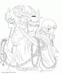 This includes official colour pages/spreads, volume covers, episode title slates, etc. Bleach Colouring Characters Coloring Pages Printable Com
