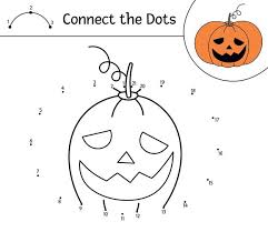 Save big + get 3 months free! Premium Vector Vector Halloween Dot To Dot And Color Activity With Cute Pumpkin Lantern Autumn Holiday Connect The Dots Game Funny Coloring Page For Kids With Jack O Lantern