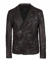 Allsaints Drought Leather Biker Jacket By Allsaints Leather Jacket Men Leather Jacket Style All Saints Leather Jacket