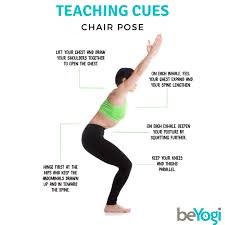 All The Cues For Your Students To Ensure Chair Pose Is Done Properly Chairpose Beyogi Beyog Teaching Yoga Yoga Teacher Insurance Yoga Teacher Training