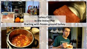 After 15 or 25 minutes your meat is ready. Turkey Chili In The Instant Pot Starting With Frozen Ground Turkey Youtube
