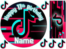 Compre arquivo de corte topo de bolo tik tok pdf, png e studio no elo7 por r$ 0,99 | encontre mais produtos de lembrancinhas de aniversário infantil e . Tik Tok Edible Icing Cake Topper From 6 To A3 Sheet Birthday Cake Birthday Party For Teens Cake Toppers Shark Birthday Party