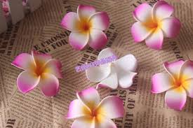 Aliexpress Com Buy 7cm Handmade Foam Frangipani Flower Fabric Flowers Frangipani Hawaiian Flowers