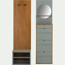Retrouvez un grand choix de canapés, accessoires de déco et meubles de salon, jardin, chambre, salle de bain. Meuble D Entree En Hevea Vert Olivier Heve Meuble A Chaussures Alinea