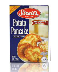 Kosher for passover and all year round. Potato Pancake Mix Sulfite Free Streits Matzos