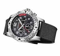 NORTH EDGE MACH 2 Solar Powered Watch 316L Case Three Timing Discs Nig
