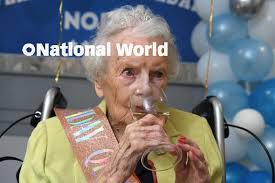 39645219-Photo Neil Cross; Nora Cooper celebrates her 108th birthday