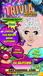 There's a lot to learn from pop culture's lousiest workers. Trivia Night Gay Bar Miami Beach Hotel Gaythering