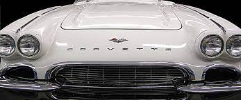 White Vintage Corvette White Corvette White Car