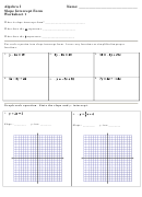 Algebra I Slope Intercept Form Worksheet 1 Printable Pdf Slope Intercept Form Algebra I Slope Intercept