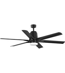 Indoor/outdoor natural iron ceiling fan with light kit. Progress P250026 031 30 Arlo 60 Inch Black With Matte Black Blades Indoor Outdoor Ceiling Fan Progress Led