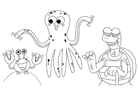 Bodak yellow or please me purple? Characters From Baby Shark Halloween Coloring Page Free Printable Coloring Pages For Kids