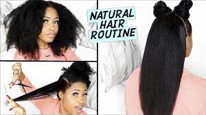 Easy Blowdry Straighten Trim Routine On Natural Hair Healthy Bouncy Lustrous Youtube Natural Hair Styles Natural Hair Routine Dry Natural Hair