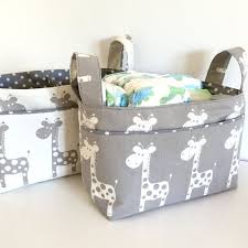 Nappy Caddy Change Table Organiser Fabric Basket Nursery Etsy Storage Kids Room Toy Storage Nursery Nursery Storage