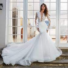 Perry Bodysuit Carrol Skirt By Leah Da Gloria Long Sleeve Lace Wedding Dress Bodysuit Gaun Pesta