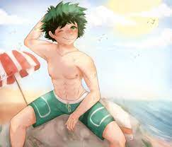Izuku at the beach 🌊🌤💦 | My Hero Academia Amino